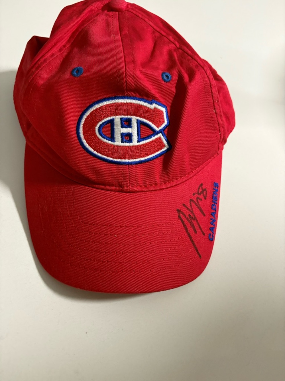 CCM Red Montreal Canadiens Logo Cap with Blue & White Trim
